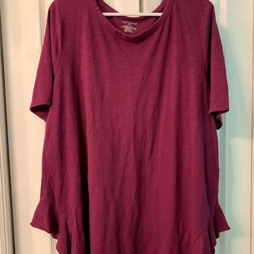 Lane Bryant Side Ruffle Swing Top size 18/20